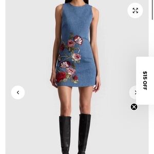 Alice & Olivia Cade Embroidered Mini Dress New SZ 6 & 8